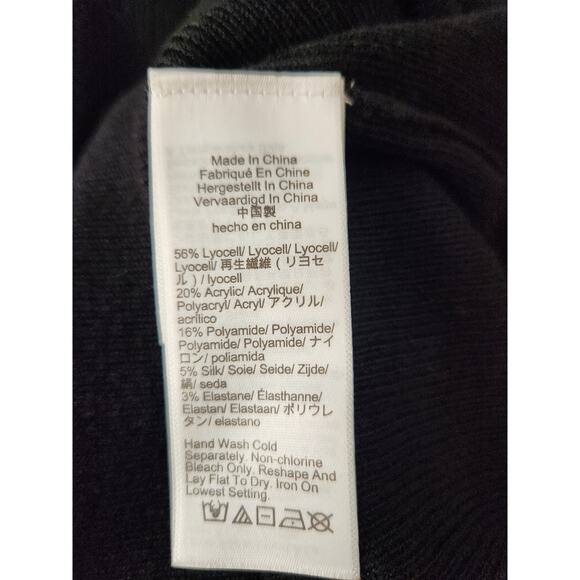 NWT J. Crew Fitted Pullover Sweater In TENCEL™ Lyocell Blend Black M *Flaw - Picture 8 of 10